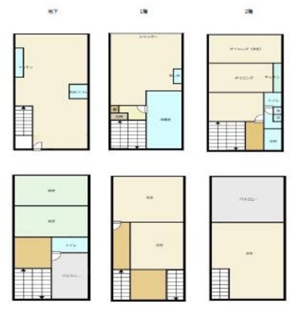 大阪市中央区上本町西三丁目一棟貸し　BRAVI不動産の間取り|間取り図（略図）です