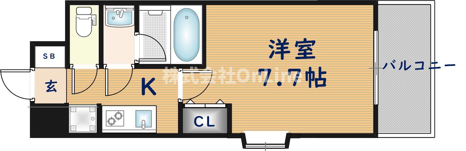 La Douceur荒本の間取り