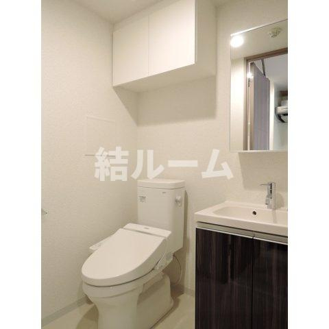 板橋区志村１丁目の賃貸マンションのトイレ