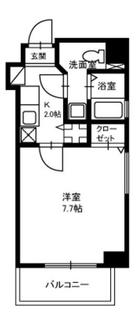 ライツェント築地の間取り|間取りです。