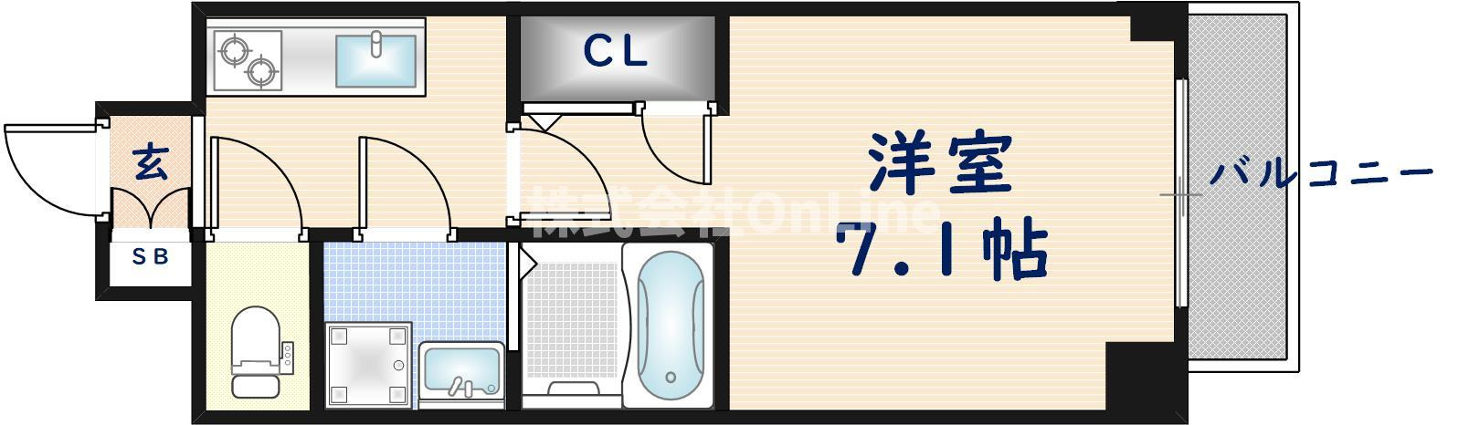 S-RESIDENCE高井田Centralの間取り