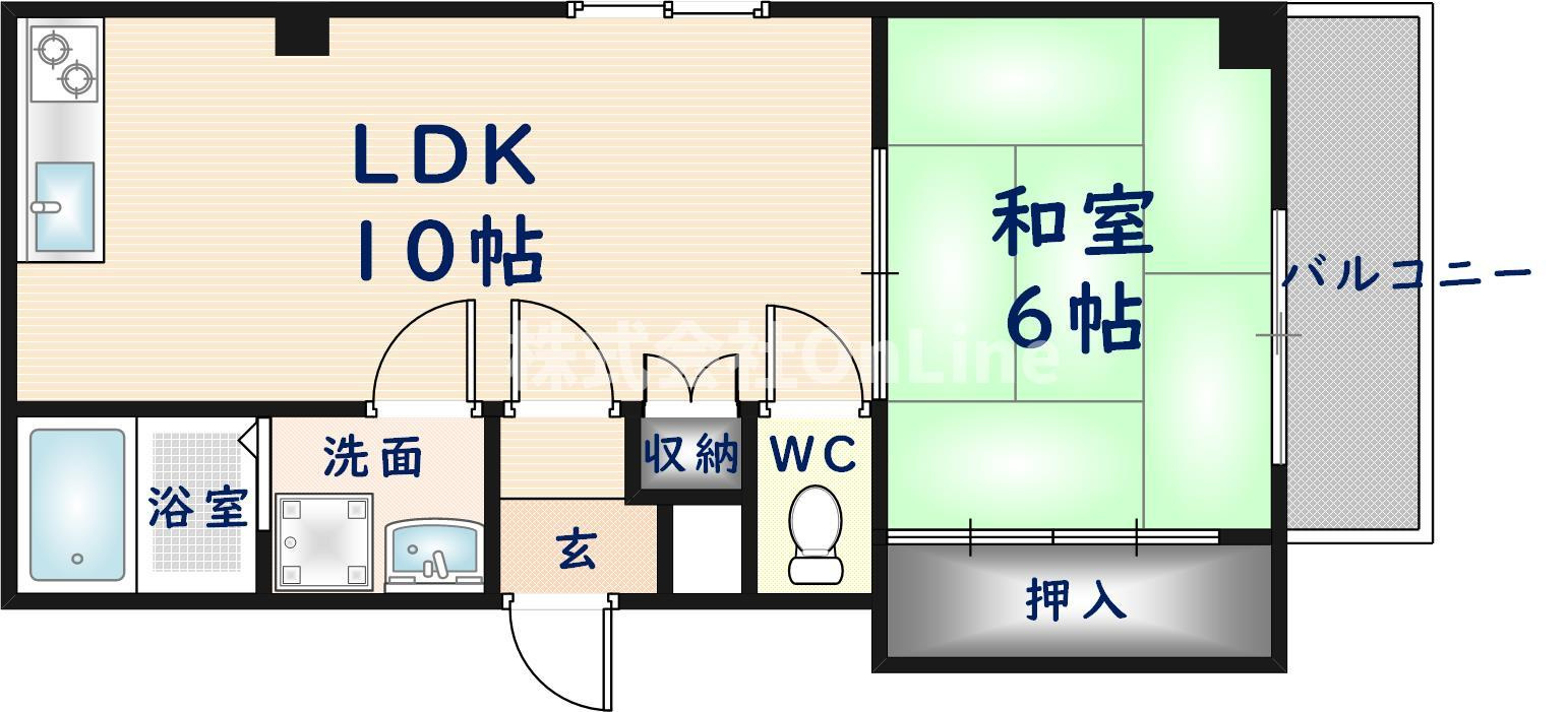 サンキプラザ今米の間取り
