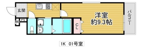 大阪市城東区鴫野東３丁目のアパートの間取り
