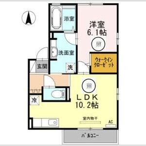 ディアコートNの間取り