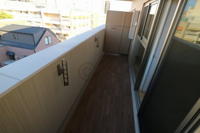 神戸市東灘区住吉本町１丁目の賃貸マンションのバルコニー