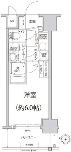 神戸市中央区楠町３丁目の賃貸マンションの間取り
