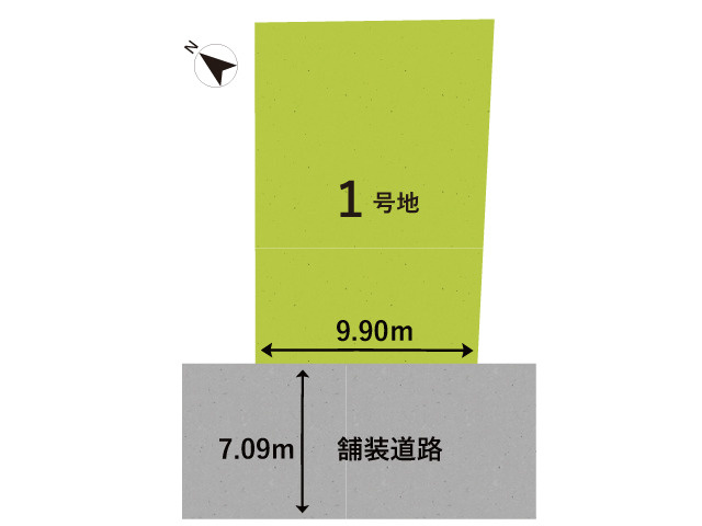湖南市宝来坂2丁目　新築戸建の土地図