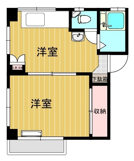 大滝ビルの間取り|間取りです。