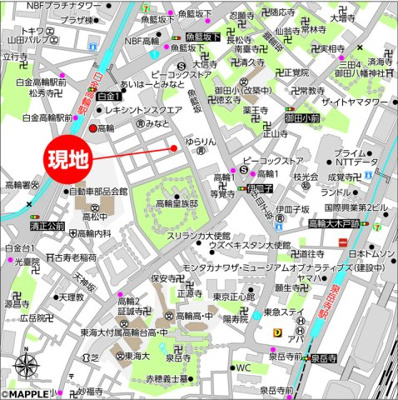 【地図】 | 高輪１丁目戸建