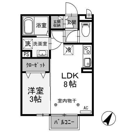 【間取り】 | ヴィラフォレスタB