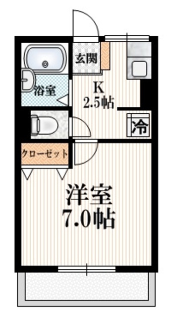 シティハイム　グランツの間取り