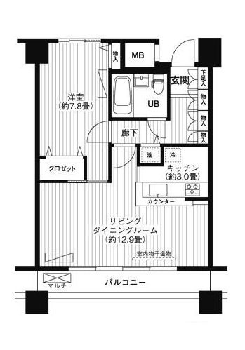ＬＯＯＰ－Ｍの間取り|間取りです。