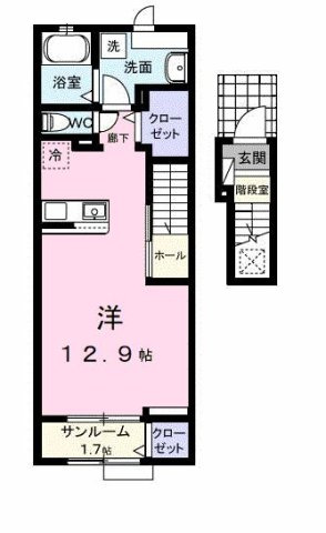 【間取り】 | シャルム・ミキャⅡ