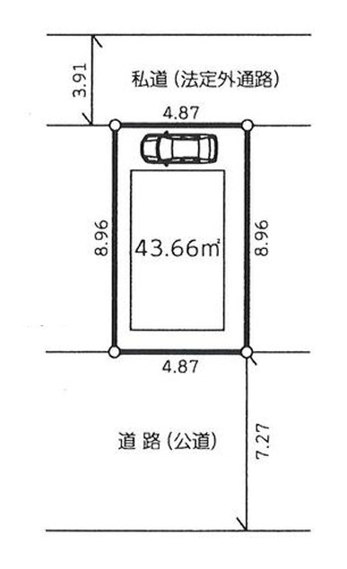 葛飾区細田１丁目新築戸建の区画図