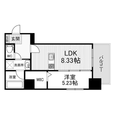 プレジデンスザ・小倉 の間取り