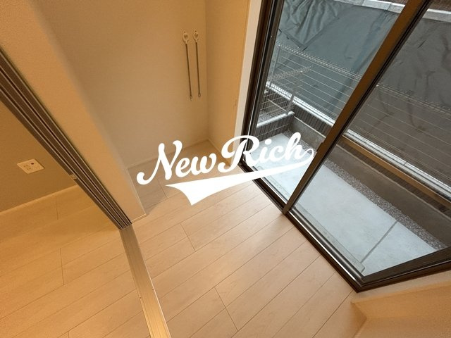 高崎市上小鳥町のアパートのバルコニー
