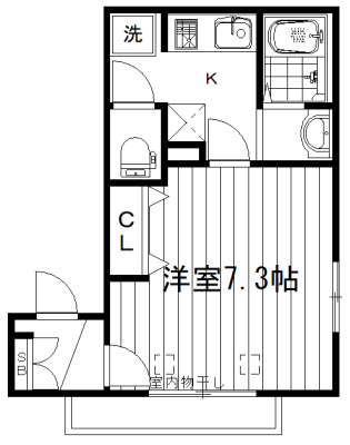 リレント新中野の間取り