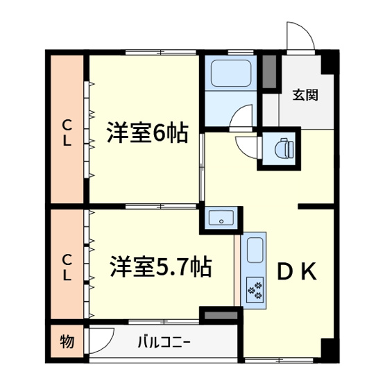 【間取り】 | 城第一マンション