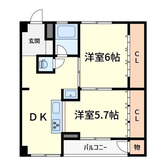 【間取り】 | 城第一マンション