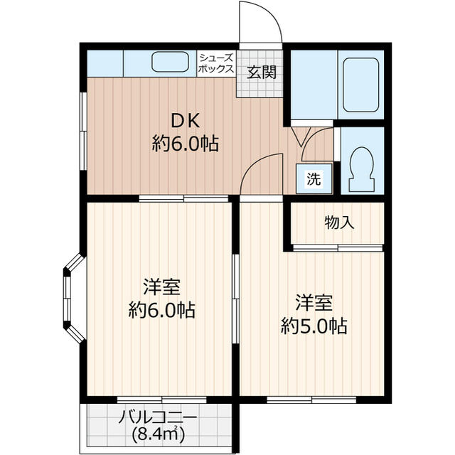 アフェールＪ森の間取り
