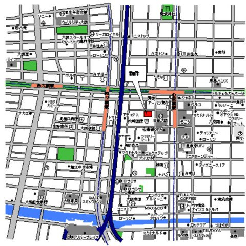 サンメゾン心斎橋セレブリテの地図