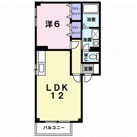 ラフィーネ　５１０の間取り