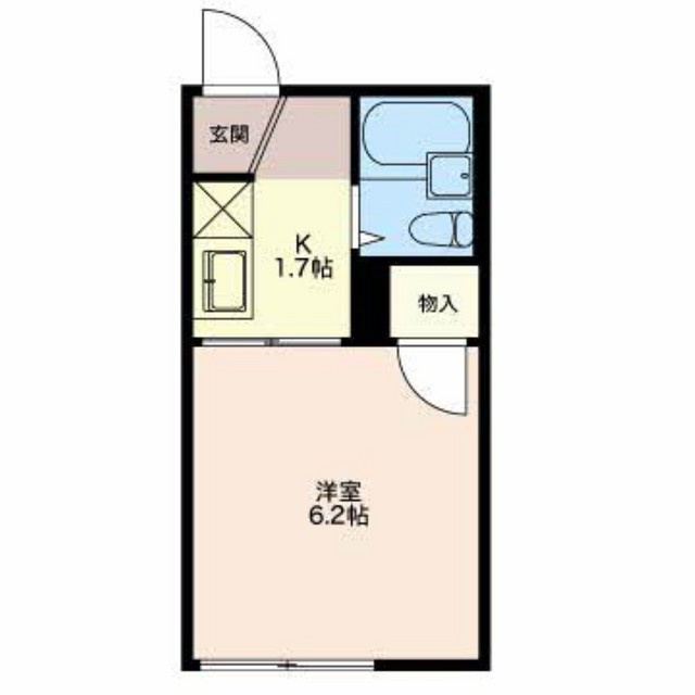 岐阜市三田洞東５丁目のアパートの間取り