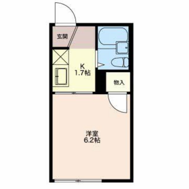 岐阜市三田洞東５丁目のアパートの間取り