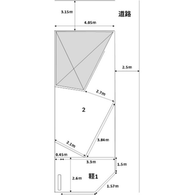 岐阜市向陽町の駐車場の間取り