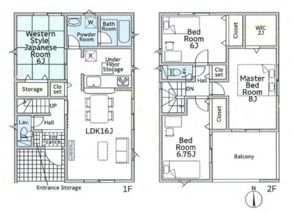 クレイドルガーデン林堂 １号棟 ／新築一戸建の間取り