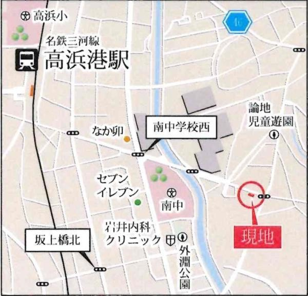 高浜市論地町2期　全1棟・1号棟のその他|交通アクセス図です。