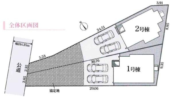 安城市榎前町第1　全2棟・1号棟の区画図