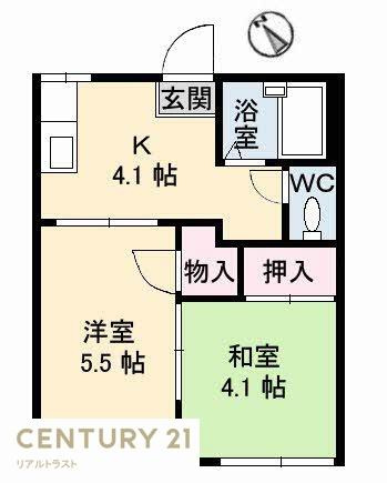 【間取り】 | ヴィラＫ | 間取り