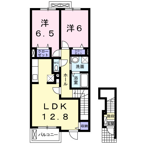【間取り】 | エレガント叶Ⅰ