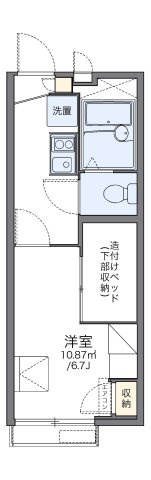 レオパレスシティパルつつじが丘の間取り