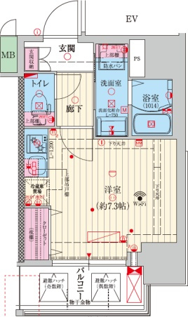 ファーストフィオーレ塚本ウェルビングの間取り