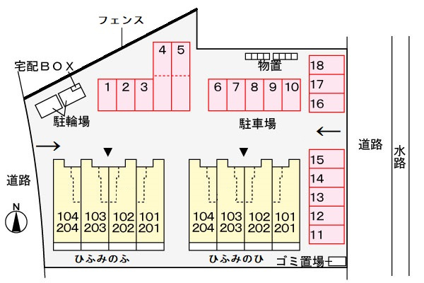 ひふみのふの区画図
