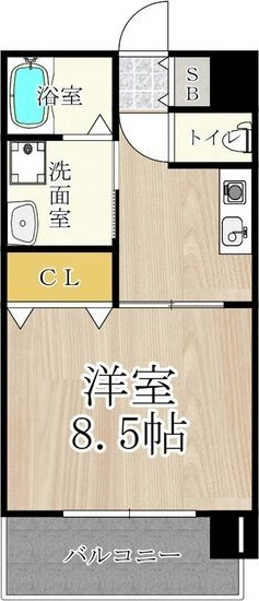 CITY　SPIRE美章園の間取り