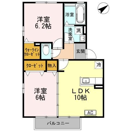 クリアムールBの間取り