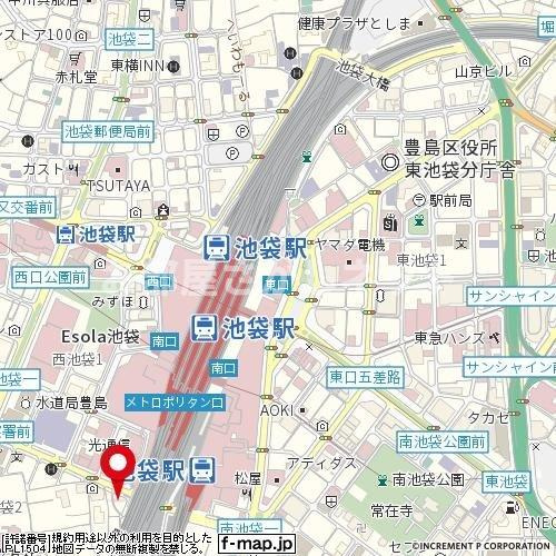 日神パレステージ西池袋【おとり物件なし】#学生・社会人にオススメ！初期費用分割払いOK！の地図