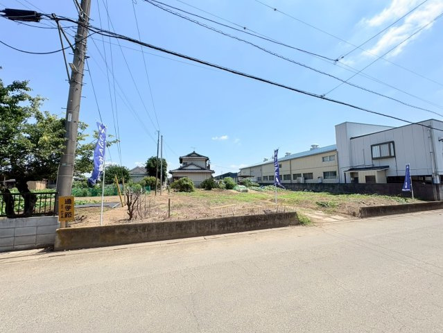 坂戸市紺屋　建築条件なし売地　「鶴ヶ島駅」車13分　敷地138坪　【三芳野小学区】の外観