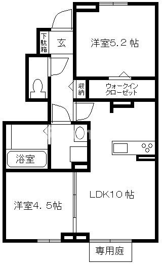 カーサ・フェリーチェ新在家の間取り