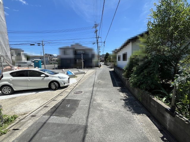 【その他】 | 福岡市第6南区横手3丁目　5号地（全5棟）【仲介手数料無料・0円】 | 現地写真。前面道路です。