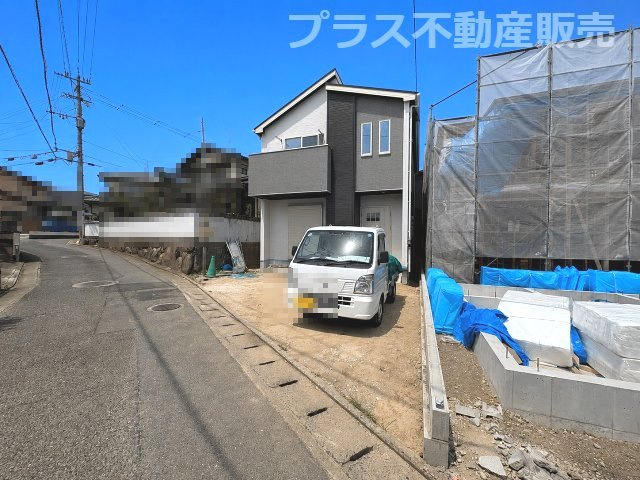 【外観】 | 福岡市第6南区横手3丁目　5号地（全5棟）【仲介手数料無料・0円】 | 現地写真。プラス不動産販売なら、現場の全ての棟をまとめてご見学頂けます。