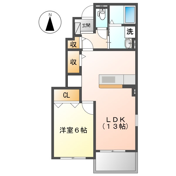 ＲｉｖｅｒＳｉｄｅすみれの間取り
