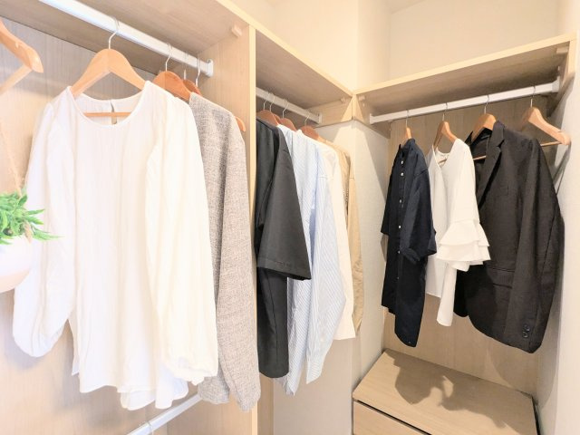 クリオ三ノ輪壱番館の収納|～主寝室のWIC写真～ 収納量が豊富です！
