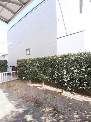 熊本市東区上南部３丁目のアパートの庭|お庭も活用できます