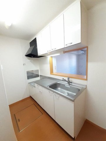 熊本市中央区渡鹿７丁目のアパートのキッチン|きれいなキッチンです