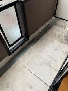 熊本市東区西原１丁目の賃貸マンションのバルコニー|外からの目が気にならないバルコニーで洗濯物が干せます