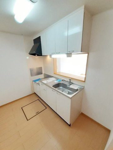 熊本市東区小山２丁目のアパートのキッチン|使いやすいキッチンです